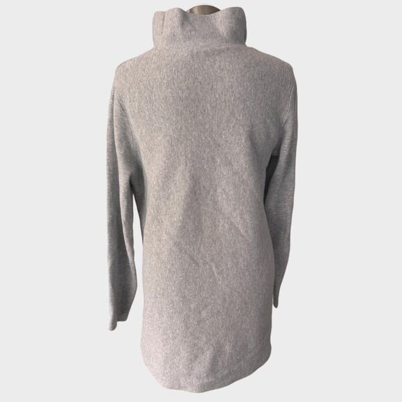 Cos Small Light Gray Turtleneck Sweater 100% Cotton - Picture 4 of 9